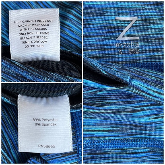 Z by Zella Blue Space Dyed Capris - small - Picture 3 of 3